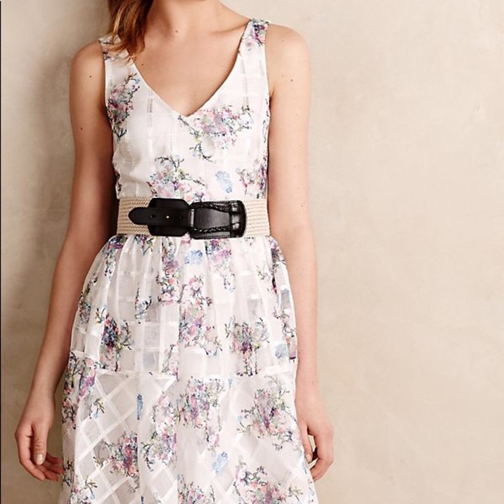 Anthropologie Maeve Peony Garden Dress Sz 12